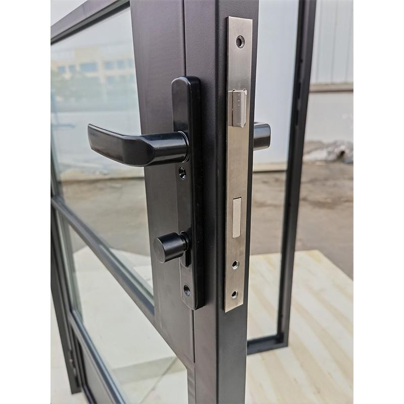 steel glass door